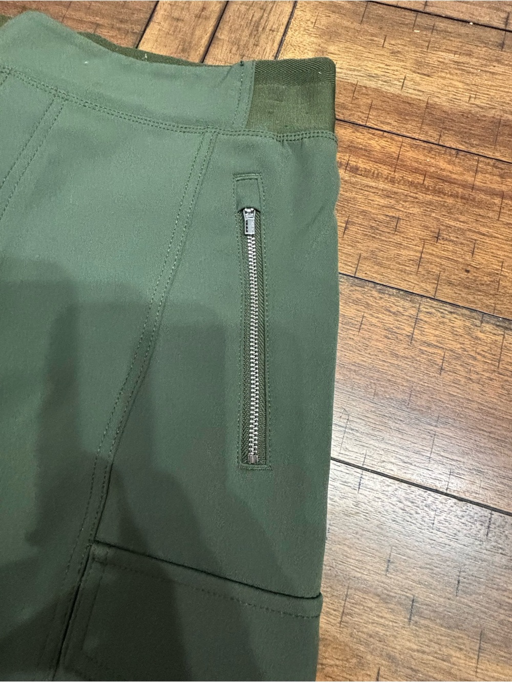 Athleta Dark Green Cargo Performance Pants - Picture 4 of 7